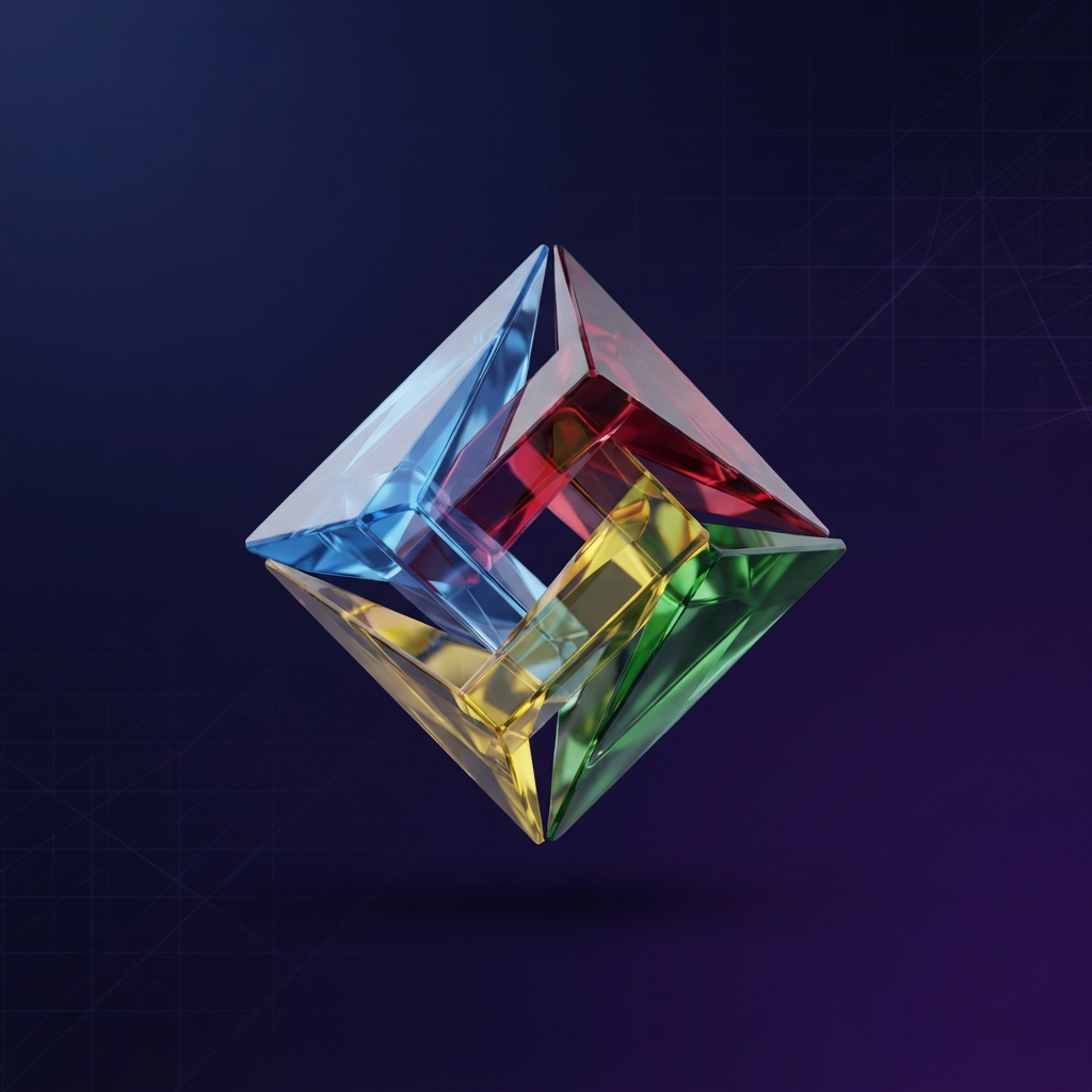 Abstract artwork representing Google Gemini
